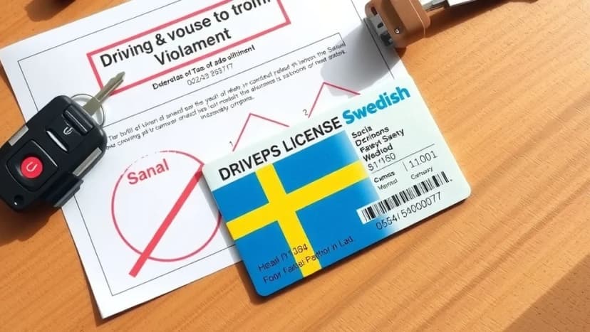 Böter vid körförbud i Sverige