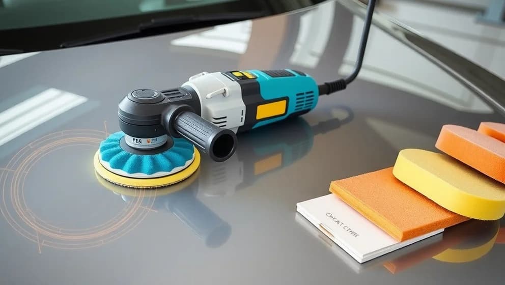 Excentrisk polermaskin för nybörjare och proffs