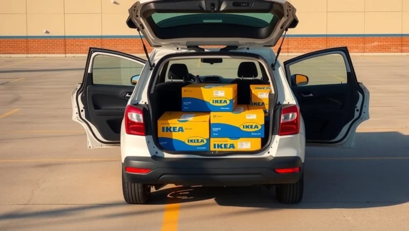 Ikea bil för enkel transport av möbler